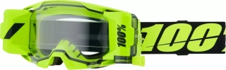 Motokrosové / enduro brýle s roll off systémem 100% ARMATIC FLUO ŽLUTÁ čirý objektiv 50061-00002
