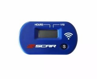 Bezdrátový měřič motohodin SCAR HOUR METER WIRELESS SWHMBL barva modrá, vodotěsný se stupněm krytí IP68