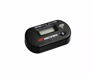 Bezdrátový měřič motohodin SCAR HOUR METER WIRELESS SWHM barva černá, vodotěsný se stupněm krytí IP68
