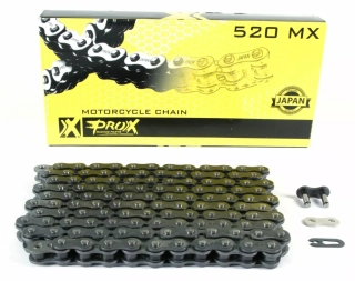 Motocyklový řetěz PROX DRIVE CHAIN 520 MX počet článků 120, barva natural 