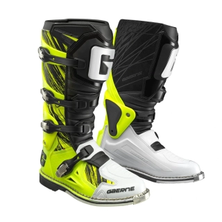 a Motokrosové boty GAERNE FASTBACK ENDURANCE barva černá/žlutá fluo/bílá velikost 48