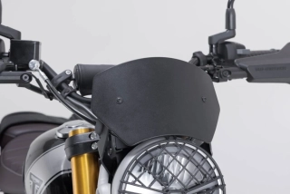 Hliníkové motocyklové plexi / plexi motocyklu SW-MOTECH WINDSCREEN pro TRIUMPH SCRAMBLER 400 X ABS rok 2024 barva černá 