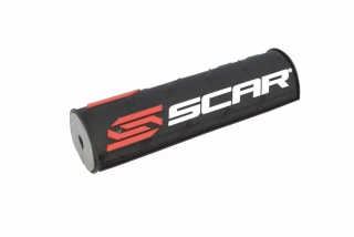 Kryt hrazdy řidítek motocyklu SCAR BARPAD MINI/DIRT barva černá/bílá/červená  délka 21 cm 