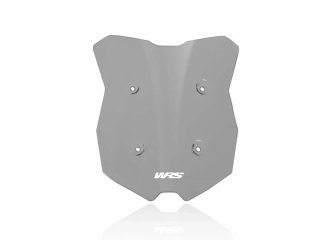 Motocyklové plexi / čelní plexi motocyklu WRS VERZE SPORT KT007FS pro KTM 1290 SUPER DUKE GT rok 2019-2024, barva tmavě kouřová, výška plexi 32 cm
