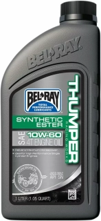 Olej BEL-RAY THUMPER 10W-60 RACING SYNTHETIC ESTER 4T ENGINE OIL balení 1 litr 