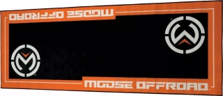 Koberec - rohožka pod motocykl MOOSE RACING Bike Pad Moose Offroad barva černá/oranžová rozměr 208 cm x 78,5 cm