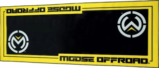 Koberec - rohožka pod motocykl MOOSE RACING Bike Pad Moose Offroad barva černá/žlutá rozměr 208 cm x 78,5 cm