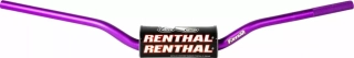 Motokrosové řidítka bez hrazdy RENTHAL 827 VILLOPOTO / STEWARD FATBAR™ HANDLEBAR barva fialová