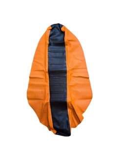 A Potah sedla FLU DESIGNS pro KTM EXC rok 2008-2011 barva černá/oranžová