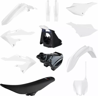 Sada plastů POLISPORT RESTYLING KIT typ 91572 pro YAMAHA YZ 125 rok 2002-2021 viz popis, barva bílá/černá, design YZ 2022