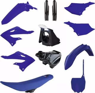 Sada plastů POLISPORT RESTYLING KIT typ 91571 pro YAMAHA YZ 125 rok 2002-2021 viz popis, barva modrá/černá, design YZ 2022