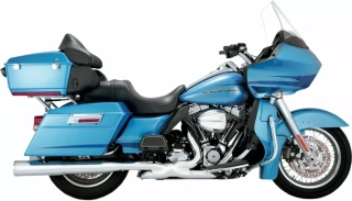Koncovky výfuku VANCE & HINES HI-OUTPUT SLIP-ONS typ 16455 pro HARLEY DAVIDSON FLT/FLHT rok 1999-2016 viz popis, barva chrom, vnější průměr 11,5 cm (4-1/2") 