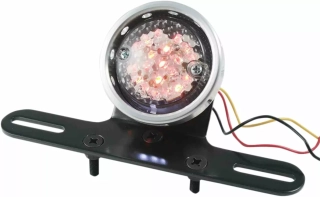 a Homologovaný držák zadního světla/registrační značky/ držák SPZ PARTS EUROPE E-Marked Taillight with License Plate Light 12 V