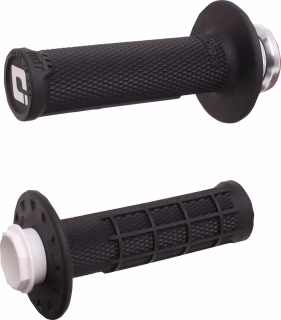 Dětské motokrosové gripy / rukojeti pro dětské motocykly ODI MICRO-X HALF-WAFFLE V2 LOCK-ON GRIP SET barva černá