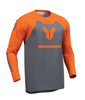 Dětský sportovní motokrosový / MTB dres THOR RIDEMODE RACEWEAR barva menace charcoal