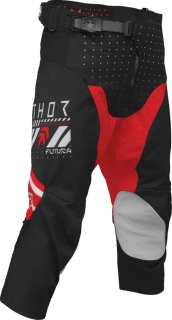 Dětský sportovní motokrosové kalhoty THOR LAUNCHMODE RACEWEAR FUTURA barva černá/červená