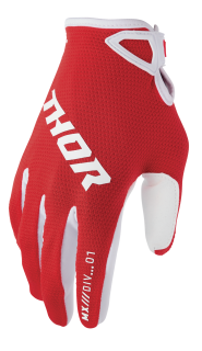 Dětské motokrosové / MTB rukavice THOR RIDEMODE STATIC barva červená  