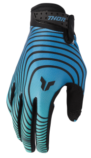 Motokrosové / enduro / mtb rukavice THOR LAUNCHMODE IDENTITY barva teal/černá