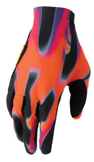 Motokrosové / MTB rukavice s jednovrstvou dlaní THOR SPORTMODE INFERNO barva oranžová/fialová