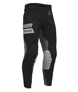 Motokrosové / enduro kalhoty THOR LAUNCHMODE BLEACH barva černá/camo zelená 