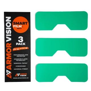 Ochranná slída na objektiv motokrosových brýlí ARMOR VISION SMART FILM 36 mm, balení 3 kusy