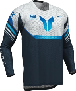 Ventilační motokrosový / enduro dres THOR LAUNCHMODE VENTED AIR RAPTOR barva midnigt/šedá 