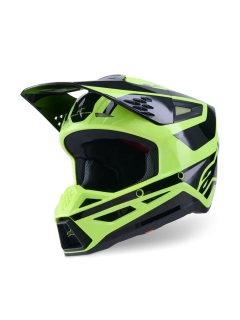 Motokrosová přilba ALPINESTARS SM3 / SM-3 / S-M3 / 8300926-5011 HEAT žlutá fluo/černá