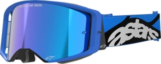 Motokrosové / enduro brýle ALPINESTARS GOGGLE SUPERTECH STREAM 5100625-7271 barva modrá/černá, modré zrcadlové plexi 