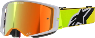 Motokrosové / enduro brýle ALPINESTARS GOGGLE SUPERTECH CORP 5100325-5004 barva žlutá/šedá, červené zrcadlové plexi