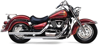Kompletní výfuk COBRA EXHAUST SYSTEM 2-Into-2 pro SUZUKI VL 1500 LC Intruder Legend Classic rok 1998-2004 viz popis, barva chromová