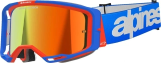 Motokrosové / enduro brýle ALPINESTARS GOGGLE VISION 8 WORDMARK barva modrá/červená