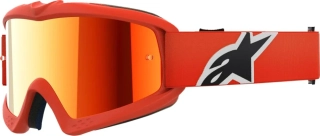 Dětské motokrosové / enduro / MTB brýle ALPINESTARS VISION CORP barva oranžová, červená zrcadlová čočka 
