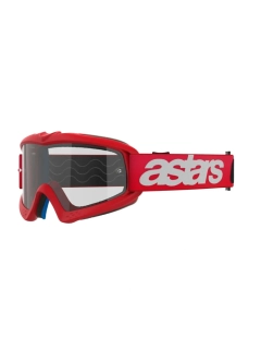 Dětské motokrosové / enduro / MTB brýle ALPINESTARS VISION BLAZE barva červená, čirá čočka 