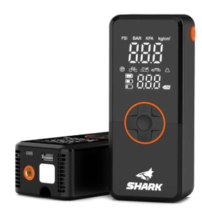 Kompaktní akumulátorový kompresor s powerbankou a svítilnou SHARK Battery Air Compressor BP-150 