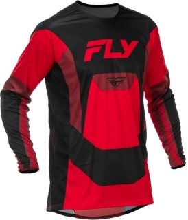 Lehký a pružný motokrosový dres FLY RACING LITE USA 2026 barva černá/červená