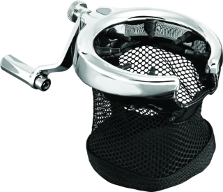 Držák na pití pro spolujezdce pro upevnění na motocykl KURYAKYN PASSENGER DRINK HOLDER pro HONDA GL 1800 GOLD WING rok 2001-2017 / HONDA F6B rok 2013 -2016 barva chromová