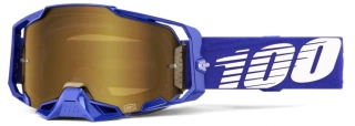 Motokrosové brýle 100% ARMEGA KLEIN 50005-00047 se zlatým true zrcadlovým objektivem