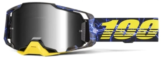 Motokrosové brýle 100% ARMEGA FURIOUS 50005-00046 se stříbrným true zrcadlovým objektivem