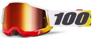 Motokrosové brýle 100% ACCURI 2 TORKEN s červeným zrcadlovým objektivem + čirý 50014-00060