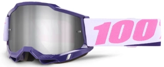 Motokrosové brýle 100% ACCURI 2 YUMIKO se stříbrným zrcadlovým objektivem + čirý 50014-00061