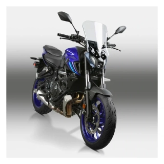 Plexi motocyklu NATIONAL CYCLE verze střední N20341 pro YAMAHA MT-07 rok 2021-2023 barva světle šedá, výška plexi 46,7 cm