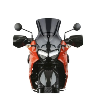 Plexi motocyklu NATIONAL CYCLE verze krátká N20139 pro KAWASAKI KLR 650 rok 2022 barva tmavě šedá, výška plexi 34 cm