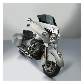 Plexi motocyklu NATIONAL CYCLE verze nízká N20703 pro INDIAN CHIEFTAIN CLASSIC rok 2019-2020 barva tmavě šedá, výška plexi 28,6 cm 