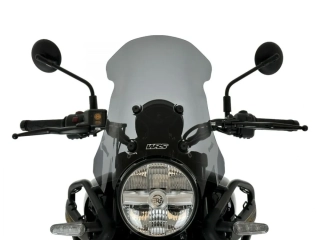 Plexi motocyklu WRS pro ROYAL ENFIELD HIMALAYAN 450 ABS rok 2024-2025 výška plexi 32,5 cm, barva tmavě kouřová