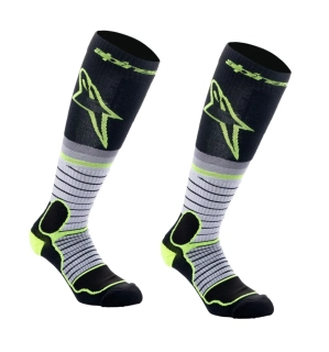 a Dlouhé ponožky/podkolenky ALPINESTARS MX PRO barva šedá/černá velikost L