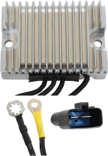 Regulátor dobíjení / regulátor napětí DRAG SPECIALTIES pro HARLEY DAVIDSON FXD rok 1999-2003 viz popis barva chromová