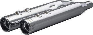 Koncovky výfuku KHROME WERKS 4,5" HP PLUS SLIP-ON MUFFLERS pro HARLEY DAVIDSON FLRT/ FLHTCUTG rok 2017-2024 viz popis, barva chromová, chromové klassic zakončení 