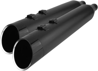 Koncovky výfuku KHROME WERKS 4,5" HP PLUS SLIP-ON MUFFLERS pro HARLEY DAVIDSON FLT/ FLHT/ FLHR/ FLHX/ FLTR rok 1999-2016 viz popis, barva černá/černé edge billet tip zakončení