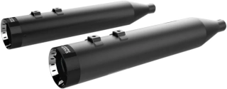 Koncovky výfuku KHROME WERKS 4,5" HP PLUS SLIP-ON MUFFLERS pro HARLEY DAVIDSON FLRT/ FLHTCUTG rok 2017-2024 viz popis, barva černá/černé turbine billet zakončení