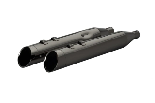 Koncovky výfuku KHROME WERKS 4,5" HP PLUS SLIP-ON MUFFLERS pro HARLEY DAVIDSON FLRT/ FLHTCUTG rok 2017-2024 viz popis, barva černá elipse/edge billet zakončení